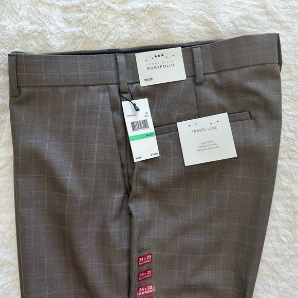 Perry Ellis Portfolio Travel Luxe Slacks 34 x 29 - Picture 2 of 7
